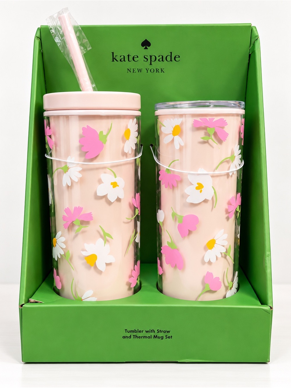 kate spade pink tumbler set